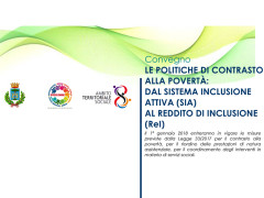 Convegno su politiche di contrasto alla povertà