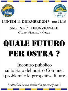 Progetto Ostra incontro