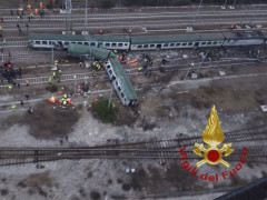 Treno deragliato a Milano