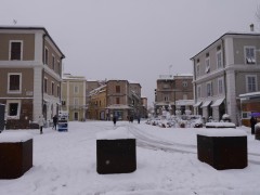 Neve a Senigallia - Piazza Saffi