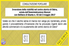 Scheda referendum a Ostra