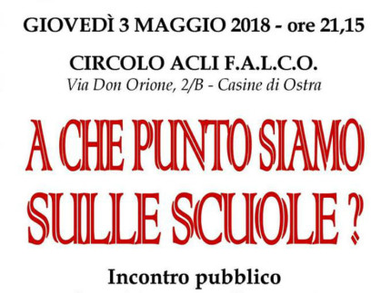 A che punto siamo sulle scuole? - Incontro a Ostra