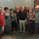 a partire da sinistra i fratelli e sorelle Isidoro, Marisa, Ottavia, Alessandro, Giuliano, Paolo, Renata ed Evenzi