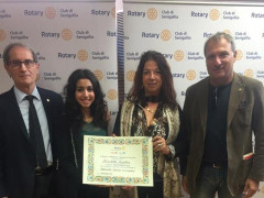 "In Studiis Laus": Angelica Fiscaletti del Corinaldesi di Senigallia premiata dal Rotary Club