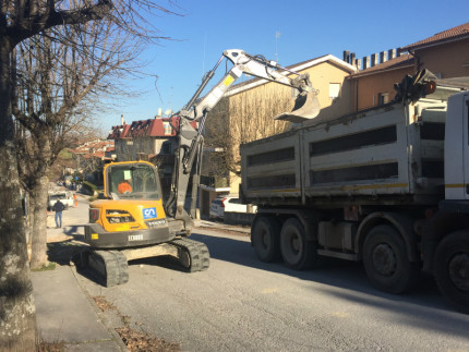 Trecastelli, lavori in via Tigli