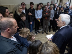 Sergio Mattarella incontra familiari delle vittime della Lanterna Azzurra di Corinaldo