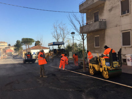 Lavori viale Paci a Trecastelli