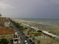 Maltempo sul lungomare Mameli