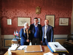 Apertura BCC Ostra e Morro d'Alba a Belvedere Ostrense: Paola Petrini, Riccardo Piccioni, Roberto Crostella