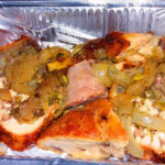 Piatti tipici marchigiani alla Sagra del Coniglio in Porchetta a Vaccarile di Ostra