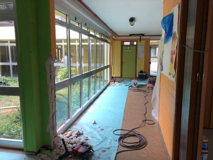 Lavori adeguamento sismico alla scuola per l'infanzia Peter Pan a Brugnetto di Trecastelli