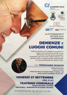 Demenze e luoghi comuni - Conferenza per The' Arcord - locandina