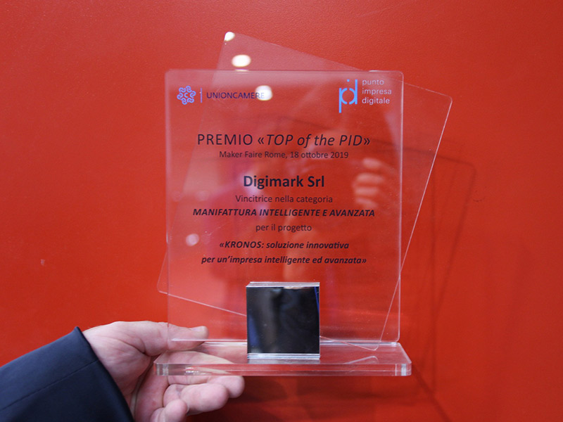 Il premio "Top of the PID" assegnato alla Digimark di Serra de' Conti