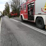 Incidente stradale tra due mezzi pesanti sulla strada Arceviese a Serra de' Conti