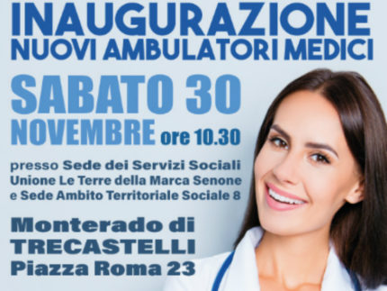 Trecastelli è pronta a inaugurare la sede dei nuovi ambulatori medici nella municipalità di Monterado