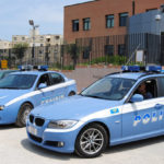 Auto della Polizia davanti al Commissariato di Senigallia