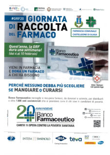 A Castelleone di Suasa la Giornata di Raccolta del Farmaco 2020 - locandina