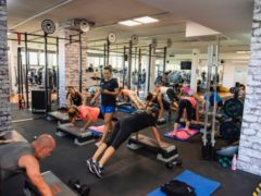 Claudia Gabbianelli al lavoro presso la palestra Nirvana di Senigallia
