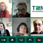 Cristina Ferroni, Vincenzo Marchetti, Claudia Marchetti, Luca Pompei, Isabella Ottaviani in una conference da remoto