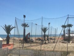Lavori in corso negli stabilimenti balneari di Senigallia
