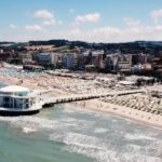 Spiaggia e Rotonda a mare viste dall'alto