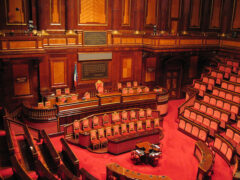 Il Senato della Repubblica, uno dei due rami del Parlamento Italiano