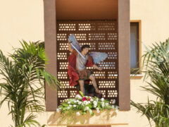 Statua San Michele al Reparto Mobile