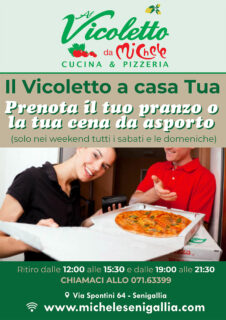 Il Vicoletto a casa tua: prenota pranzo e cena da asporto - locandina