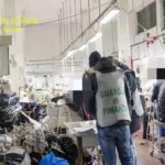 Guardia di Finanza nel tessile