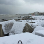 Neve sulla spiaggia di Senigallia - foto di Sara Ragnetti