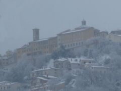 Arcevia dopo la nevicata del 12 e 13 febbraio 2021