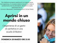 Volantino evento "Aprirsi in un mondo chiuso"