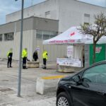 Hub vaccinale alla caserma dei Vigili del Fuoco di Senigallia