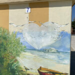 Disegni su bagni pubblici riviera di Levante 