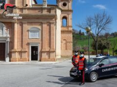 Carabinieri alla chiesa di Santa Maria Apparve di Ostra
