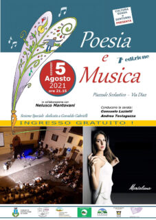 Locandina evento "Poesia e Musica"