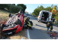 Incidente stradale a Ripe: intervento dei Vigili del Fuoco