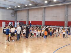 Alunni della scuola primaria Goretti di Corinaldo al nuovo palasport