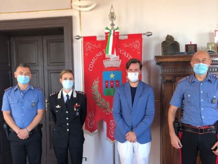 Saluto al nuovo comandante dei Carabinieri di Trecastelli, David Galluzzi