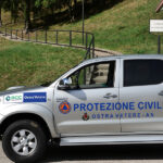 Protezione Civile di Ostra Vetere a Longarone per intitolazione scalinata dr. Mario Fabbri