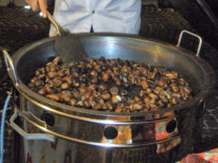 Castagne alla Fiera di San Gaudenzio a Ostra