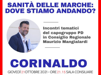 Maurizio Mangialardi a Corinaldo per parlare della sanità nelle Marche