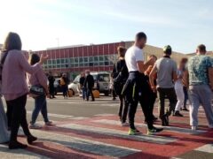 No al Green Pass, presidio Ancona