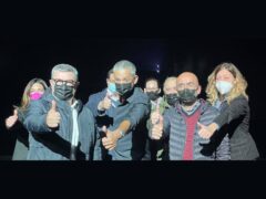 Fiorello al Teatro La Fenice di Senigallia con la giunta comunale Olivetti