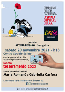 Libera - Presidio Attilio Romanò - Senigallia - Lancio tesseramento 2022