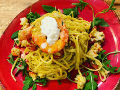 Tonnarello di mare lime, avocado e stracciatella