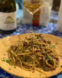 Carbonara di mare al profumo di tartufo