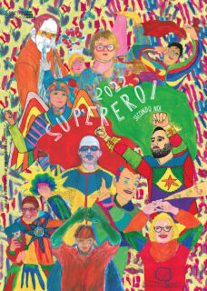 Copertina calendario 2022 Supereroi Lapsus