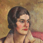 Ritratto femminile con fiore
