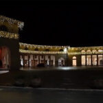 Foro Annonario illuminato con le luminarie per le Festività 2021/22